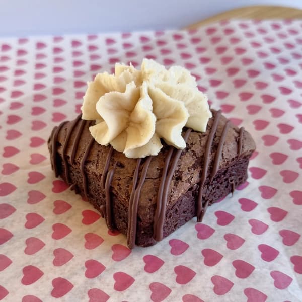 Fudgy Brownie - decadent, rich, and chocolate-packed brownie with a perfectly gooey center