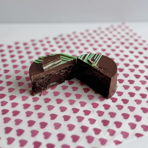 Mint Chocolate - chocolate cake infused with mint and smooth chocolate ganache