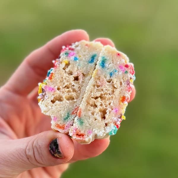 Cereal Killer - a playful cookie packed with a rice crispy treat center