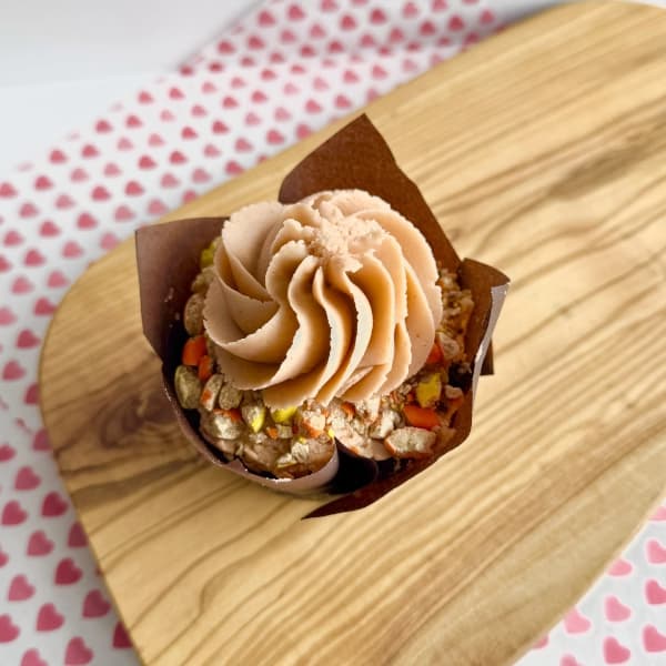 Peanut Butter Lava - rich chocolate cupcake filled with peanut butter and topped with creamy peanut butter frosting